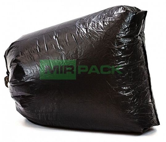 Мешки для мусора 120 л, 35 мкм, в пачках, 200 шт. черные, - 2х слойные до 35 кг - Вид 4